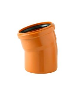 COUDE EGOUT 15° ROUGE BRIQUE