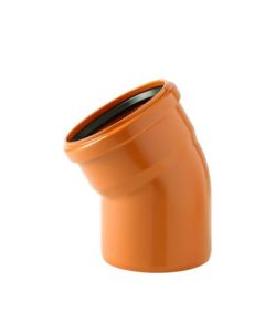 COUDE EGOUT 30° ROUGE BRIQUE 