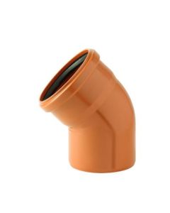 COUDE EGOUT 45° ROUGE BRIQUE