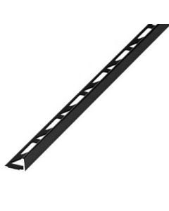 PROFIL CARRELAGE ALU 8MM ANODISE NOIR 2.70M