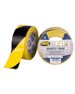 RUBAN DE SECURITE 50MMX33M JAUNE/NOIR