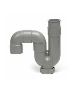 SIPHON UNIVERSEL SANITAIRE PVC GRIS