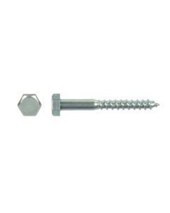 TIREFONDS TETE HEX 8MM DIN 571 ZN BOITE