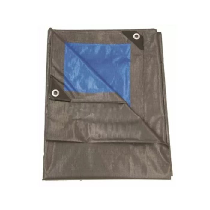 BACHE 210GR GRIS/BLEU 6X10M