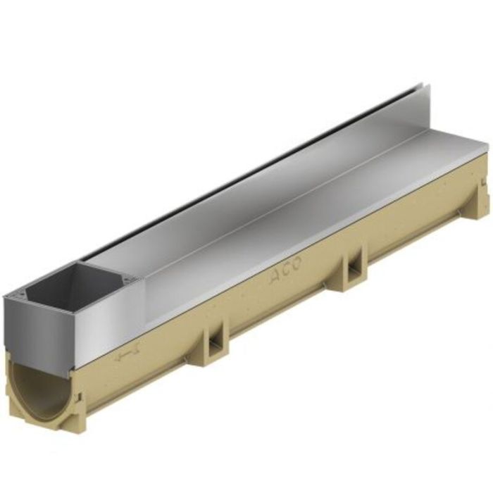CANIVEAU ACO EUROLINE 100 DISCRET 65 ACCES INOX 