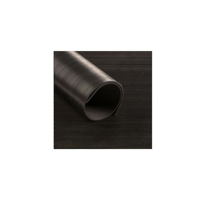 CAOUTCHOUC STRIE FIN NOIR 1.20M 3MM