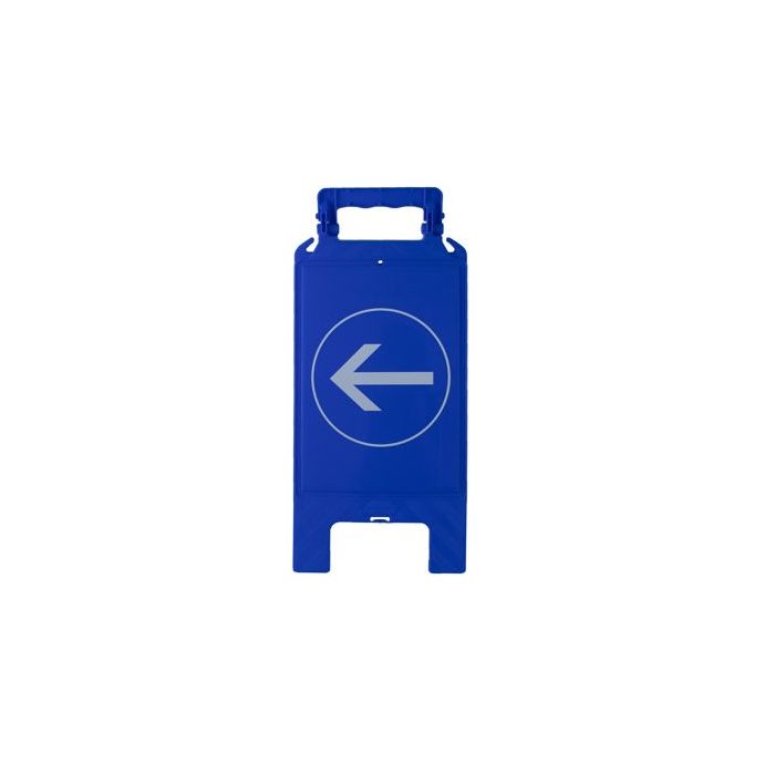 CHEVALET DE SIGNALISATION BLEU SENS OBLIGATOIRE