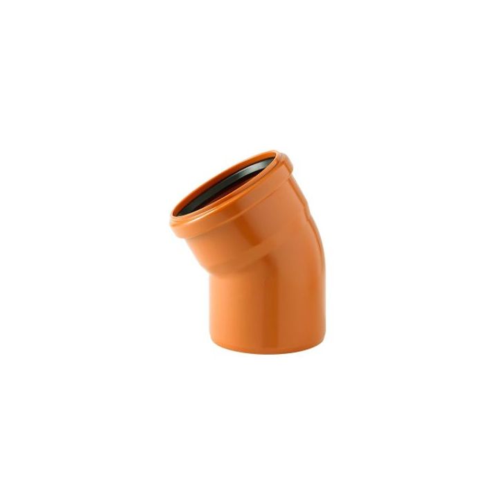 COUDE EGOUT 30° ROUGE BRIQUE 