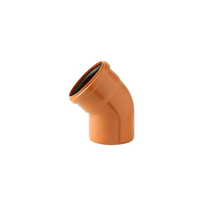 COUDE EGOUT 45° ROUGE BRIQUE