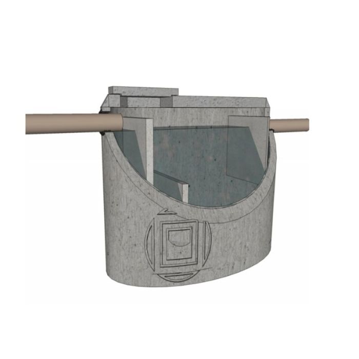 DEGRAISSEUR EN BETON 800L