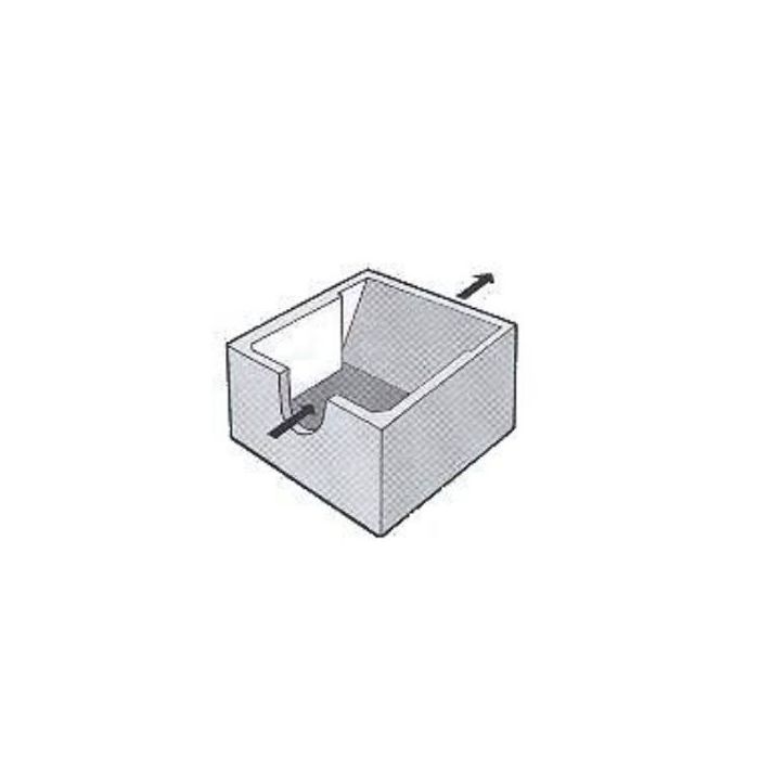 DISCONNECTEUR BETON 58/58/35 SANS COUVERCLE 
