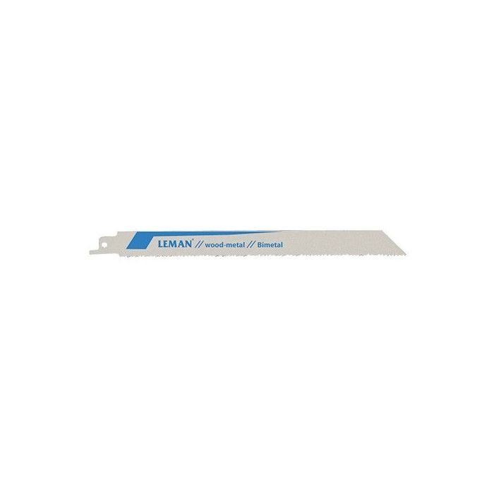 LAMES DE SCIE SABRE 210MM PAS 2.5 METAL/BOIS AVEC CLOUS 2PC