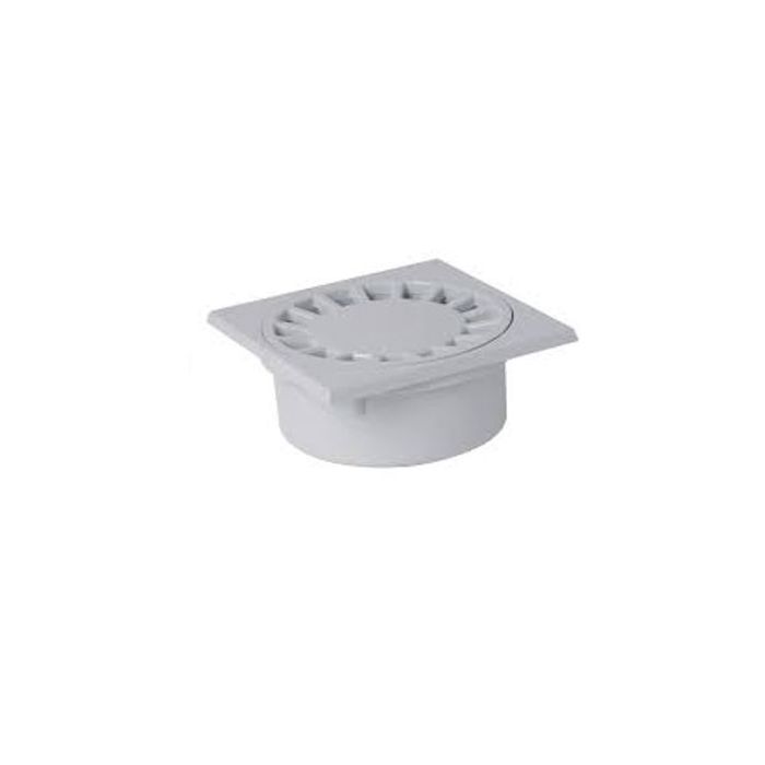 SIPHON DE COUR PVC 10X10 GRIS S-COL