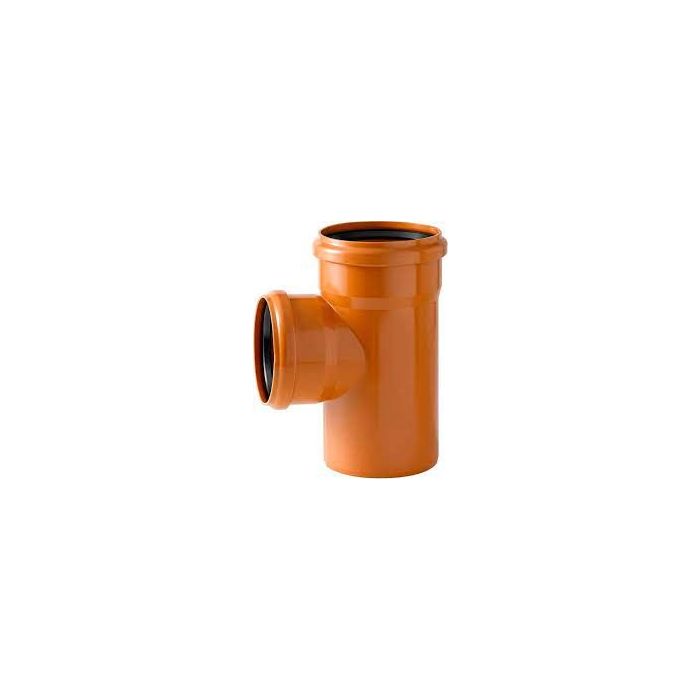 T EGOUT 90° ROUGE BRIQUE
